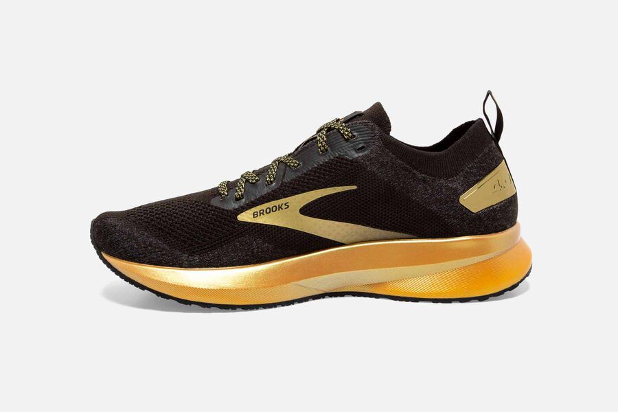 Brooks Israel Levitate 4 Road Running Shoes Womens - Black/Gold - GHV-807561